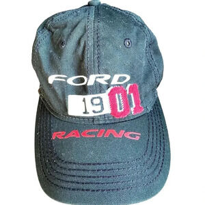 Vintage Ford 1901 Racing Hat Cap Unisex Adult One Size Fit Most Black Red white